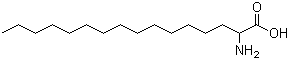 structure of CAS# 7769-79-1, 2-Aminohexadecanoic acid