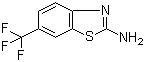 structure of CAS# 777-12-8, 2-Amino-6-(trifluoromethyl)-1,3-benzothiazole