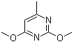 structure of CAS# 7781-23-9, 2,4-Dimethoxy-6-methylpyrimidine