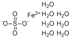 CAS # 7782-63-0, Ferrous sulfate heptahydrate, Iron(II) sulfate heptahydrate