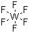 Tungsten hexafluoride molecular structure (CAS 7783-82-6)