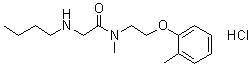 CAS 登录号：77883-42-2, 2-(丁基氨基)-N-甲基-N-[2-(2-甲基苯氧基)乙基]乙酰胺单盐酸盐