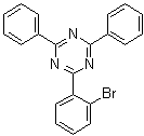 structure of CAS# 77989-15-2, 2-(2-溴苯基)-4,6-二苯基-1,3,5-三嗪