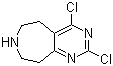 structure of CAS# 781612-89-3, 2,4-二氯-6,7,8,9-四氢-5H-嘧啶并[5,4-d]氮杂卓