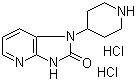 structure of CAS# 781649-84-1, 1,3-二氢-1-(4-哌啶基)-2H-咪唑并[4,5-b]吡啶-2-酮盐酸盐