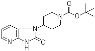 structure of CAS# 781649-87-4, 4-(2-氧代-2,3-二氢-1H-咪唑并[4,5-b]吡啶-1-基)哌啶-1-羧酸叔丁酯