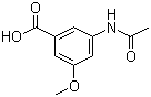 structure of CAS# 78238-03-6, 3-Methoxy-5-acetylaminobenzoic acid
