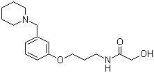 CAS 登录号：78273-80-0, 罗沙替丁, N-[3-[3-(1-哌啶基甲基苯)氧基]丙基]羟基乙酰胺