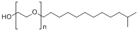 structure of CAS# 78330-21-9, 含有大量 C13-的 C11-14-异构醇乙氧基化物