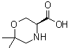 CAS # 783349-44-0, (3S)-6,6-Dimethyl-3-morpholinecarboxylic acid