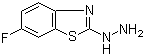structure of CAS# 78364-55-3, 6-Fluoro-2-hydrazino-1,3-benzothiazole