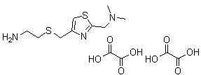 CAS # 78441-63-1, 4-[[(2-Aminoethyl)thio]methyl]-N,N-dimethyl-2-thiazolemethanamine ethanedioate (1:2)