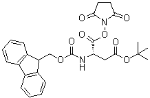 structure of CAS# 78553-23-8, N-[芴甲氧羰基]-L-天冬氨酸 4-叔丁酯 1-(2,5-二氧代-1-吡咯烷基)酯