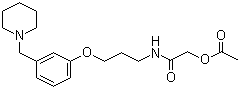 CAS # 78628-28-1, Roxatidine acetate, 3-[3-(1-Piperidylmethyl)phenoxy]propylcarbamoylmethyl acetate