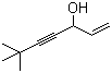 structure of CAS# 78629-20-6, 6,6-Dimethyl-1-hepten-4-yn-3-ol