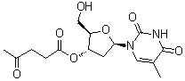 CAS 登录号：78635-98-0, 胸苷 3'-(4-氧代戊酸酯)