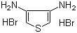 structure of CAS# 78637-85-1, 3,4-二氨基噻吩二氢溴酸盐