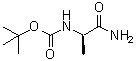 structure of CAS# 78981-25-6, N-(叔丁氧羰基)-D-丙氨酰胺