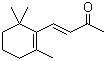 CAS 登录号：79-77-6, beta-紫罗酮, (E)-4-(2,6,6-三甲基-1-环己烯-1-基)-3-丁烯-2-酮, 乙位紫罗兰酮