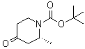 structure of CAS# 790667-43-5, (2R)-2-Methyl-4-oxo-piperidine-1-carboxylic acid tert-butyl ester