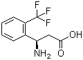 structure of CAS# 791582-16-6, (R)-3-氨基-3-(2-(三氟甲基)苯基)丙酸