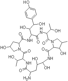 CAS 登录号：79411-15-7, 1-[(4R,5R)-4,5-二羟基-L-鸟氨酸]棘白菌素 B