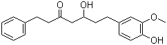 5-Hydroxy-7-(4''-hydroxy-3''-methoxyphenyl)-1-phenyl-3-heptanone molecular structure (CAS 79559-61-8)