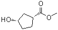 structure of CAS# 79598-73-5, cis-3-Hydroxycyclopentanecarboxylic acid methyl ester