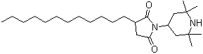 CAS # 79720-19-7, 3-Dodecyl-1-(2,2,6,6-tetramethyl-4-piperidyl)pyrrolidine-2,5-dione, 2-Dodecyl-N-(2,2,6,6-tetrmethyl-4-piperidiny)succinimide