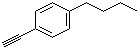 structure of CAS# 79887-09-5, 1-Butyl-4-eth-1-ynylbenzene