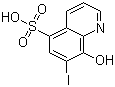 CAS 登录号：8002-90-2, 喹碘方, 8-羟基-7-碘-5-喹啉磺酸