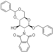 structure of CAS# 80035-33-2, 苄基 2-脱氧-2-(1,3-二氢-1,3-二氧代-2H-异吲哚-2-基)-4,6-O-(苯基亚甲基)-beta-D-吡喃葡萄糖苷