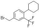 structure of CAS# 800381-60-6, 4-溴甲基-1-环己基-2-三氟甲基苯