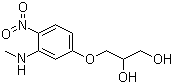 CAS # 80062-31-3, 3-[3-(Methylamino)-4-nitrophenoxy]propane-1,2-diol