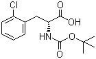 CAS # 80102-23-4, Boc-2-chloro-D-phenylalanine, Boc-D-Phe(2-Cl)-OH, Boc-D-2-Chlorophe, tert-Butoxycarbonyl-D-2-chlorophenylalanine