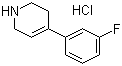 structure of CAS# 80120-00-9, 4-(3-Fluorophenyl)-1,2,3,6-tetrahydropyridine hydrochloride