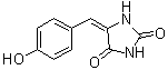 CAS # 80171-33-1, 5-(4'-Hydroxybenzylidene)hydantoin, 5-(4-Hydroxybenzylidene)hydantoin, 5-(4-Hydroxyphenyl)methylenehydantoin, NSC 49419