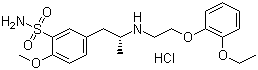 Tamsulosin hydrochloride molecular structure (CAS 80223-99-0)