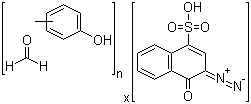 CAS # 80296-78-2, Cresol-formaldehyde copolymer 1,2-naphthoquinonediazido-4-sulfonate, Cresol-formaldehyde copolymer 3-diazo-3,4-dihydro-4-oxo-1-naphthalenesulfonate