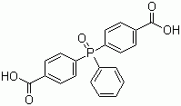 structure of CAS# 803-19-0, Bis(4-carboxyphenyl)phenyl-phosphine oxide