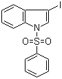 structure of CAS# 80360-14-1, 3-碘-1-(苯磺酰基)吲哚