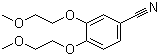 structure of CAS# 80407-68-7, 3,4-Bis(2-methoxyethoxy)benzonitrile