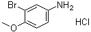structure of CAS# 80523-34-8, 3-Bromo-4-methoxyaniline hydrochloride