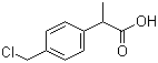 structure of CAS# 80530-55-8, 2-(4'-氯甲基苯基)丙酸