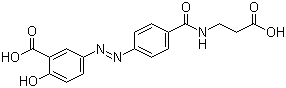 CAS # 80573-04-2, Balsalazide, (E)-5-[[4-[[(2-Carboxyethyl)amino]-carbonyl]phenyl]azo-2-hydroxybenzoic acid