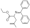 structure of CAS# 80741-44-2, 2-[(Diphenylmethylene)amino]-4-methyl-4-pentenoic acid ethyl ester