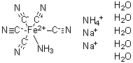 CAS # 80789-79-3, Ammonium disodium aminiopentacyanoironbis(ylium) pentahydrate