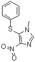 CAS 登录号：80812-44-8, 1-甲基-4-硝基-5-(苯硫基)-1H-咪唑
