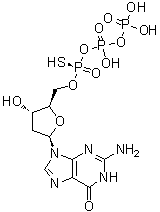CAS # 80902-28-9, 2'-Deoxyguanosine 5'→P''-ester with thiotriphosphoric acid