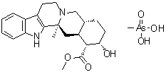 CAS # 80925-03-7, Yohimbine methylarsonate, Methylarsonic acid compd. with (16alpha,17alpha)-methyl 17-hydroxyyohimban-16-carboxylate (1:1)